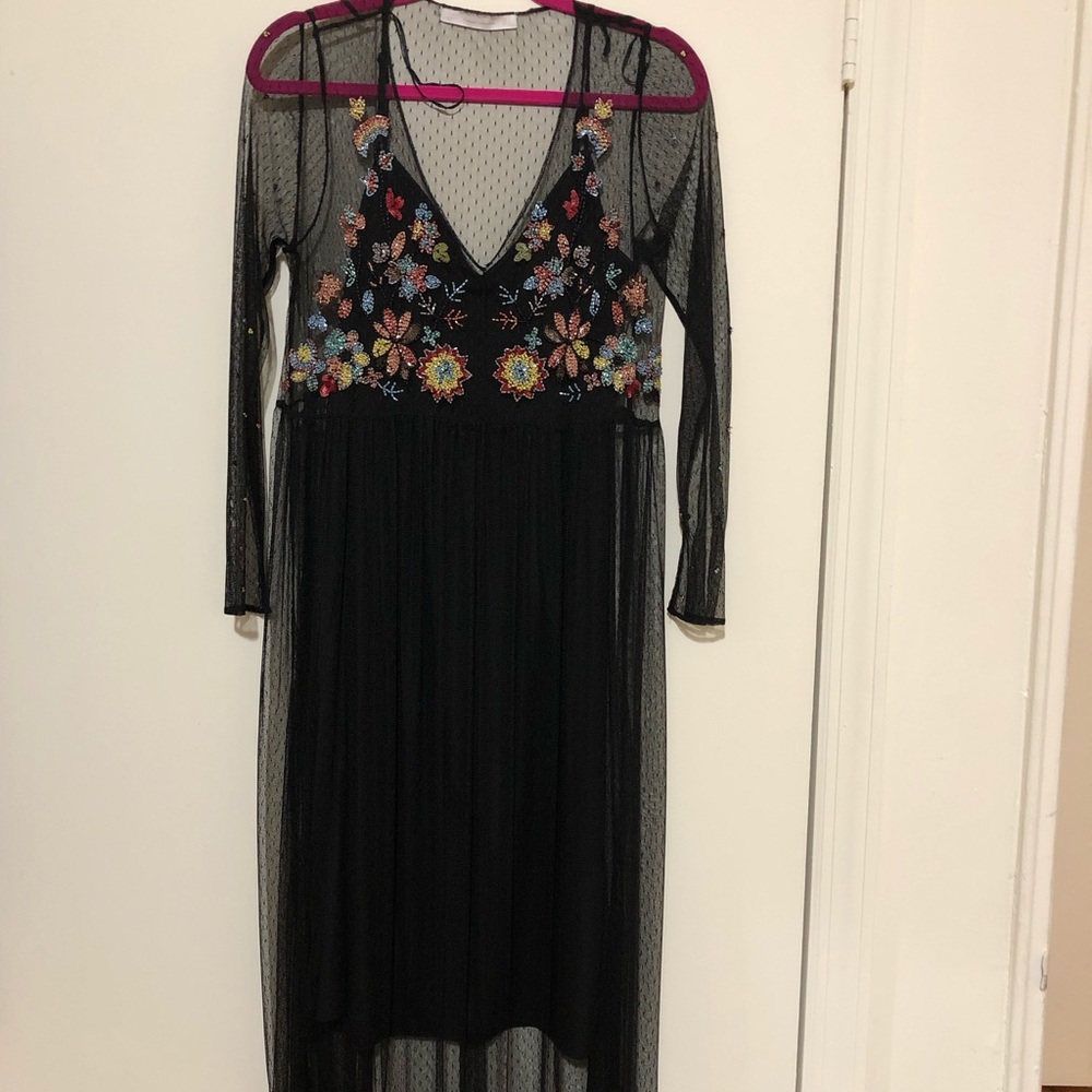 Zara sheer dress